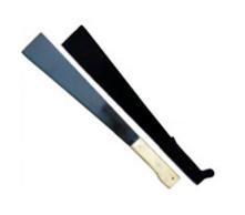 MACHETTE 25CM EP 2MM - MANCHE BOIS - BOUT CARRE