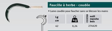 FAUCILLE A HERBE - 42CM